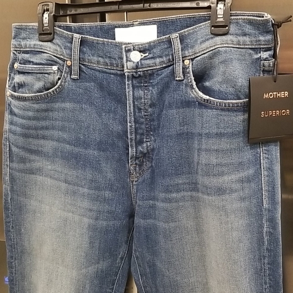 💕MOTHER SUPERIOR💕 Scrapper Ankle Jeans ~ Cowboys Don't Cry High Rise 31 NWT - Picture 11 of 16